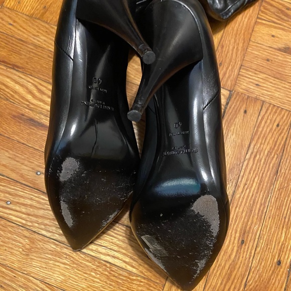 Saint Laurent leather over the knee boots! Sz 40 - Picture 5 of 11
